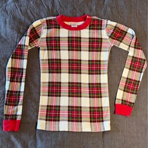 Hanna Andersson Holiday Plaid pajama set, size 150 (12), excellent condition